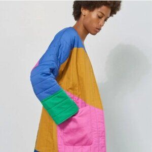 🌈 Mara Hoffman Temple Colorblock Coat🌈